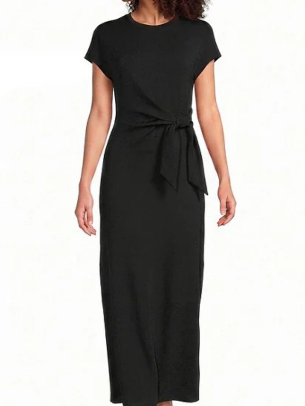 SPANX Air essential Crew Neck Cap Sleeve Tie Waist Long Dress - Size 1XL
